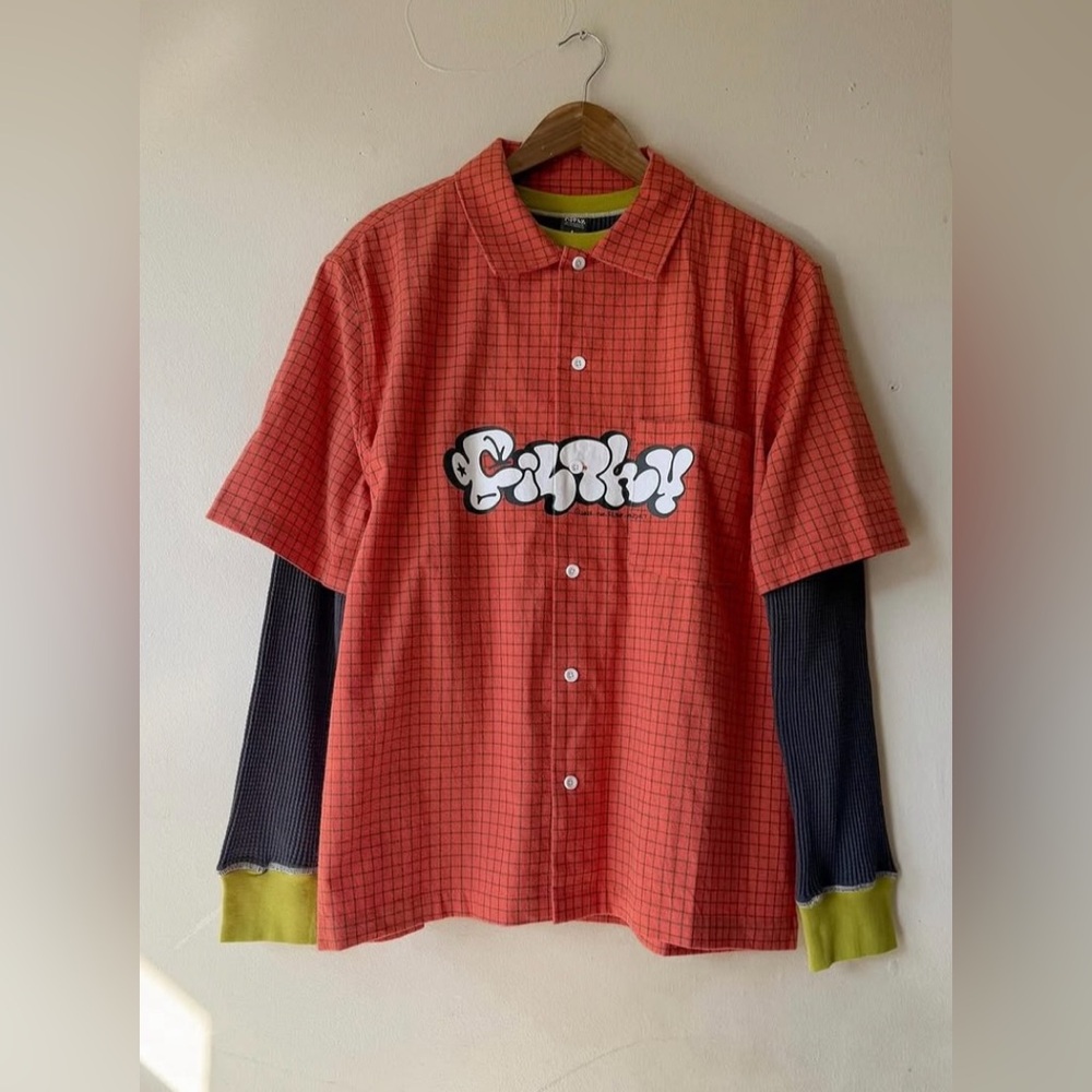VeryFilthyShit button up collared shirt